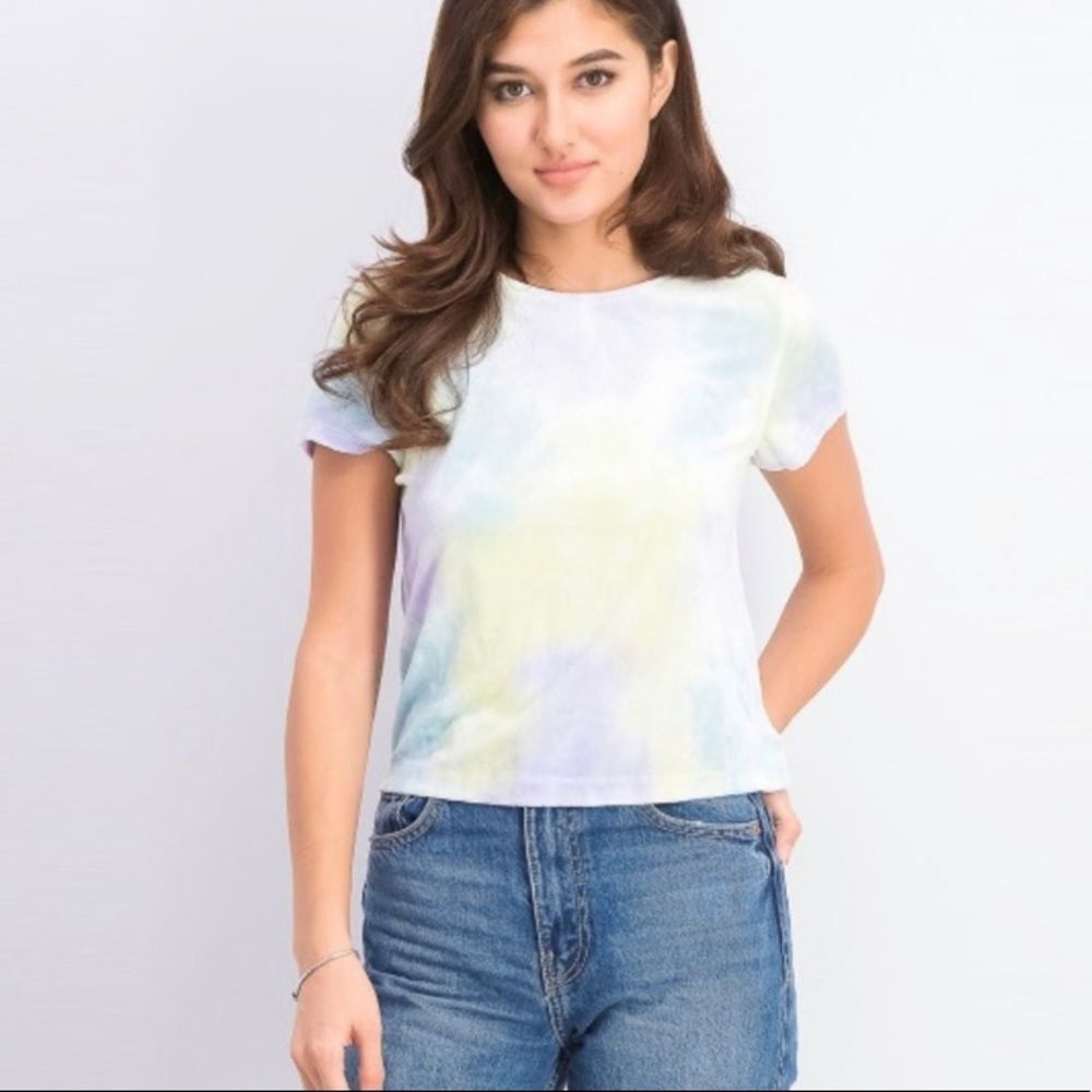 NWT Free People Bright Eyes Cloud Combo Tee Small - Picture 5 of 10